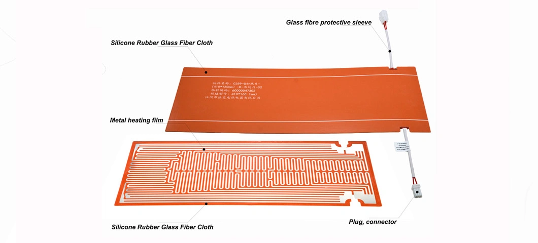 5V, 12V, 24V DC Powered Silicone Electric Heater Silicone Rubber Pad Heater