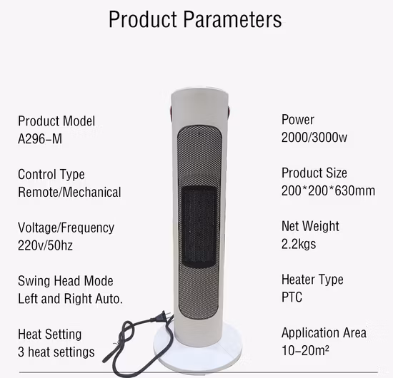 Tower 2000 W thermischer Keramik-PTC-Heizkörper